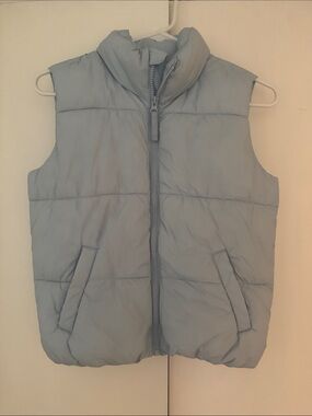 Old Navy Light Blue Quilted Kids Puffer Vest